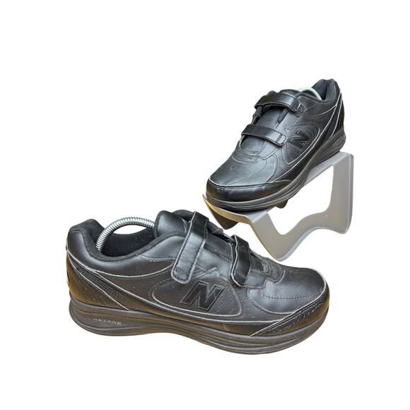 New Balance 577 DSL-2 Running Walking Shoes Hook and Loop Black Mens 8.5 4E WIDE - Picture 1 of 11